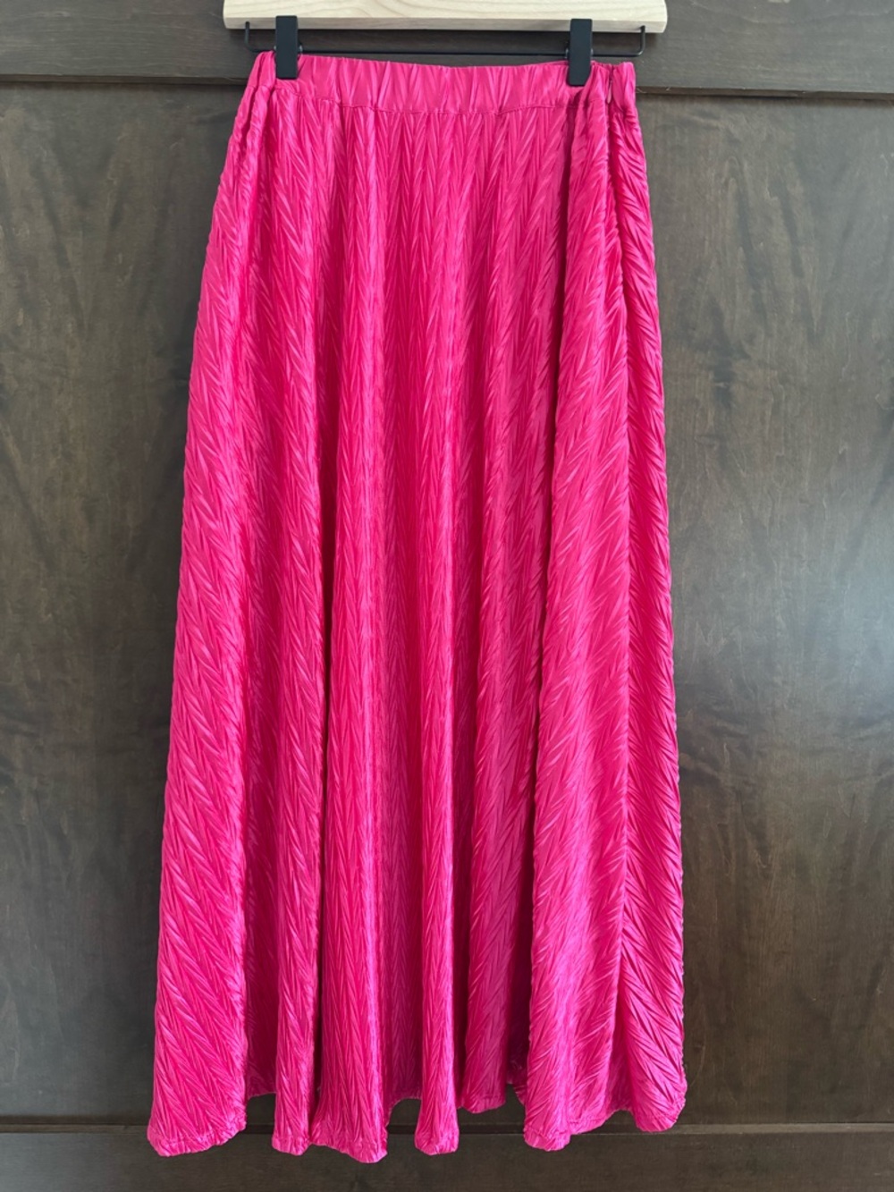 Maeve by Anthropologie Pleated Shine Pink Skirt